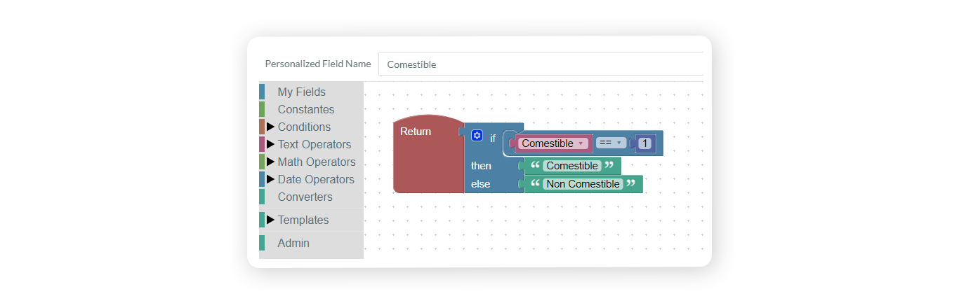 exemple adapting a field to a marketplace's requirements