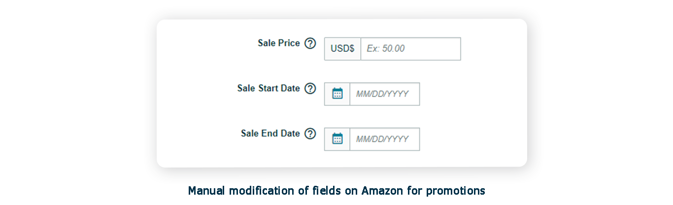 Manual modification of fields on Amazon for promotions | Prime Day