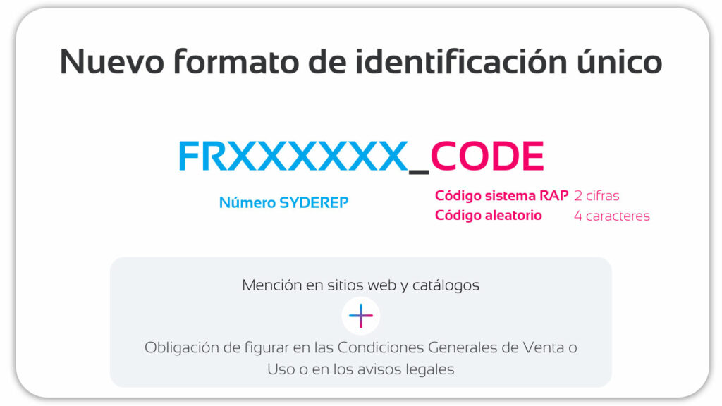 Nueovo formato de indentificacion unico