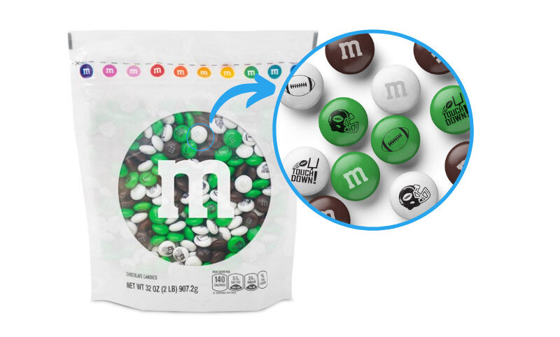 M&M's customized for the Superbowl